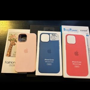 iPhone 13mini cases and screen protector bundle
